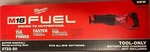 Milwaukee 2722-20 Fuel M18 Volt Sawzall Reciprocating New Box. Fixed Price $174.00.