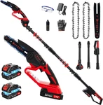 2-IN-1 Cordless Pole For Tree Trimming, 6 Inch Mini Chainsaw With 800W Brush. Fixed Price $109.19.