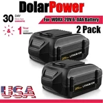 Pcak 6.0AH For Worx 20V Max Cordless Power Tools Battery WA3520 WA3525 WA3575. Fixed Price $79.99.