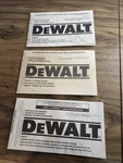 3 Vintage Dewalt Manuals Sheet Sander, Jig Saw Angle Grinder. Fixed Price $6.00.