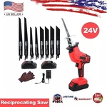 Electric Reciprocating Saw 2 Li-ion Cutting Tools Cordless W/battery. Fixed Price $38.99.