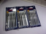 New 3PK. Bosch 5PC. T-shank Reverse Wood Cutting Jigsaw Blades # T101BR. Fixed Price $15.00.