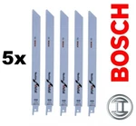 5X Bosch S1122EF Reciprocating Saw Blades Metal Sheets Plates Wood Fine Cut Aluminium Bim. Fixed Price $22.16.