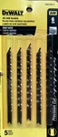 Dewalt Jig Saw Blades Fast Cuts Wood 6TPI DW3700-5, New. Fixed Price $5.00.