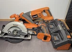 Ridgid 18V Tool Bundle R8442 R8452 R8693 Charger 8AH & 4AH Batteries. Fixed Price $249.99.