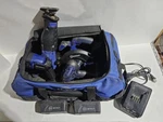 Kobalt 4PC 18V Nicd Tool Set DRILL,RECIP,CIRC,LIGHT,2 Batts, &chrgr (RO1026167). Fixed Price $149.99.