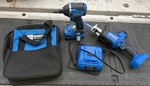 Kobalt 1/4 Impact Driver Brushless, Charger Battery Set & Reciprocating Saw. Fixed Price $109.00.