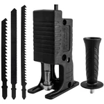 Wolfride Electric Drill To Reciprocating Saw Adapter With 3 Blades, Black. Fixed Price $18.98.