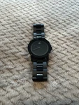 Movado Bold Men's Swiss Movement Black Stainless Steeel Wristwatch. Fixed Price $270.00.
