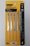 Dewalt DW3715H Scrolling Jig Saw Blades 5-PACK 12 Tpi Hcs Usa. Fixed Price $5.00.