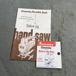 Vtg Orig Cummins Sabre-jig Saw John Oster Model 466 Operating Instructions. Fixed Price $9.00.