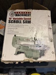 Central Machinery 16" Variable Speed Scroll Saw Corded Electric 2" Cut 45 Angle. Fixed Price $65.00.