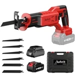 Avhrit Cordless Reciprocating Saw 6 Blades 1 Battery For Wood Metal W/case. Fixed Price $97.79.