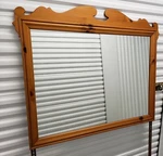Ethan Allen Country Craftsman Crested Mirror, #19-5310 #657 Light Golden Finish. Fixed Price $250.75.