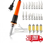 22PC Electric Hot Knife Cutting Tool Set Heated Blade Kit With Carry Case. Fixed Price $27.99.