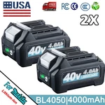 2PACK 40VOLT 4.0AH Battery For Makita Xgt BL4050F New. Fixed Price $81.78.
