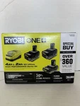 Ryobi One+ 18V Lithium High Performance Starter Kit 4AH 2AH Charger. Fixed Price $190.00.