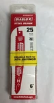 Diablo-freud DS0608BFD25 6" 8/10 Tpi Pack- Free S&h. Fixed Price $40.00.