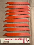 Lot Of 9 Milwaukee 48001012 Reciprocating Saw Wood Blades 6TPI. Fixed Price $12.00.