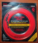 Sears Craftsman Band Saw Blade Scroll Cutting 9-26591 80" X 1/16" Wide 20 Tpi. Fixed Price $17.88.