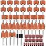 64PCS Sanding Bits For Dremel Rotary Tools, 1/8" Shank Aluminum Oxide Grinding. Fixed Price $12.61.