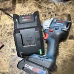 Bosch GDS18V-350 Cordless Impact Wrench Li-ion 4.0AH Battery & Charger Set. Fixed Price $315.00.
