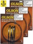 Olson Band Saw Blades 59-1/2" Inch X 1/8",1/4" & 3/8", For 9" Delta, Ryobi, Skil. Fixed Price $39.99.