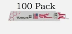 Milwaukee Sawzall Blades Reciprocating 100 Pack 6" Tpi The Torch 48-01-7712. Fixed Price $189.70.