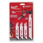 Milwaukee 49-22-0220 Reciprocating Saw Blade Set, 10-PIECE, Bi-metal, White, Bri. Fixed Price $31.34.