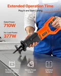 Vevor 6 Amp Reciprocating Saw - 3000 Spm, Cuts Wood & Metal. Fixed Price $58.99.