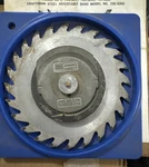 Sears Craftsman 7" 24 Tooth Carbide Tipped Adjustable Dado Saw Blade 9-3261 Vtg. Fixed Price $39.99.