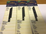 Qty (3) Master Mechanic 7/8 Carbide Grit Jig Saw Blades, 280-602. Fixed Price $9.85.