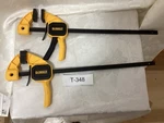 Dewalt Bar Clamp Set, Plastic/steel, Yellow/black, 2 Pieces. Fixed Price $35.00.