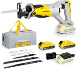 20V Cordless Reciprocating Saw Kit - Batteries, Charger & 5 Blades Included. Fixed Price $100.99.