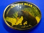 Von West Grizzly Bear Ursus Arctos Since 1967 Salmon Fishing Scene Belt Buckle. Fixed Price $42.35.