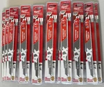 25 Blades-milwaukee 48-00-5226 9" 5T Sawzall The Ax W/ Carbide Teeth Wood. Fixed Price $239.99.
