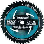 Makita Carbide-tipped Max Effcy Ultra-thin Kerf Saw Blade Fine Crosscutting. Fixed Price $77.07.