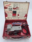 Vintage Milwaukee Jig Saw 6282 Heavy Duty W/metal Box Red & New Unused Blades. Fixed Price $150.00.
