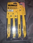Dewalt Reciprocating Saw Blade Kit Pc. Model DWA4898 New. Fixed Price $20.00.