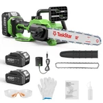 Taskstar 12 Inch Cordless Chainsaw Brushless Motor X4.0AH Battery Electric. Fixed Price $64.76.
