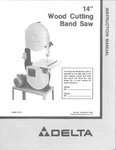 Delta Rockwell 28-245 14" Wood Cutting Band Saw Open Stand Instructions. Fixed Price $20.24.