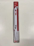 Milwaukee 48-00-5027 12" 5/8TPI Bi-metal Ax Super Sawzall Blade 5-PACK. Fixed Price $12.00.