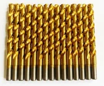 15 Disston Titanium 13/32" High Speed Steel Drill Bits Split Point Metal Gold. Fixed Price $21.99.
