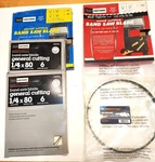 80 Inch Bandsaw Blades Quantity 5, Various Sizes Types. Fixed Price $35.00.
