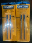 Spyder Double Sided, Jigsaw 2-2PC, Packs 4.5" Wood U-shank 300013 Germany. Fixed Price $8.00.