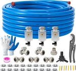 3/4" 100&200&300FT Compressed Air Line Kit For Shop/garage, Hdpe-aluminum Rapid. Fixed Price $182.54.