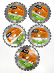 New 5-PACK 7-1/4" 24T Carbide Razor Back Pro Saw Blade Exchangeable Fr.sh.. Fixed Price $69.69.