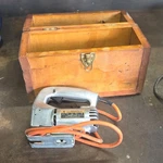 Black & Decker Professional U-351 Jigsaw Corded Electric Silver With Wooden Case. Fixed Price $15.00.