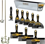 Dewalt Stainless Steel Drywall Taping Knife Set W/ Mixer + Mud Pan DXTT-3-609. Fixed Price $232.39.