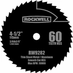 Rockwell RW9282 4 1/2-INCH 60T High Speed Steel Compact Circular Saw Blade. Fixed Price $28.49.